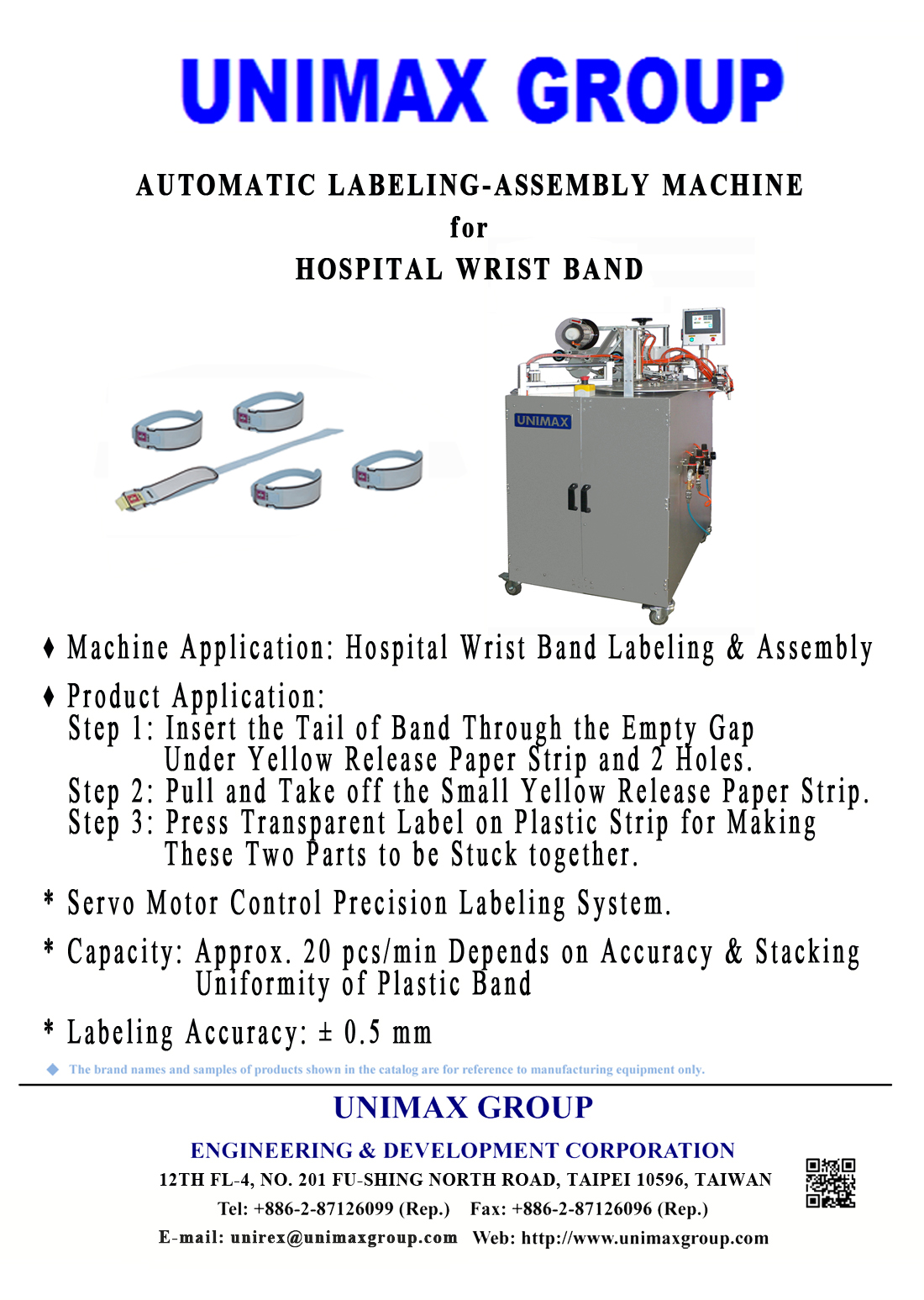 Automatic Labeling - Assembly Machine for Hospital Wrist Band
